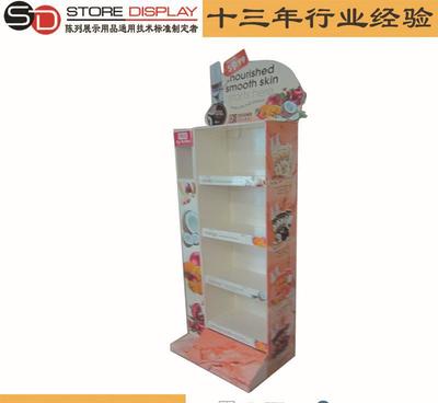 低量创意定制超高承重日用品纸货架 多元陈列展示解决方案